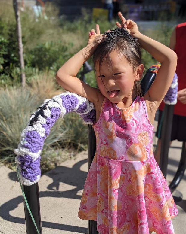 Yarnbombing for kids