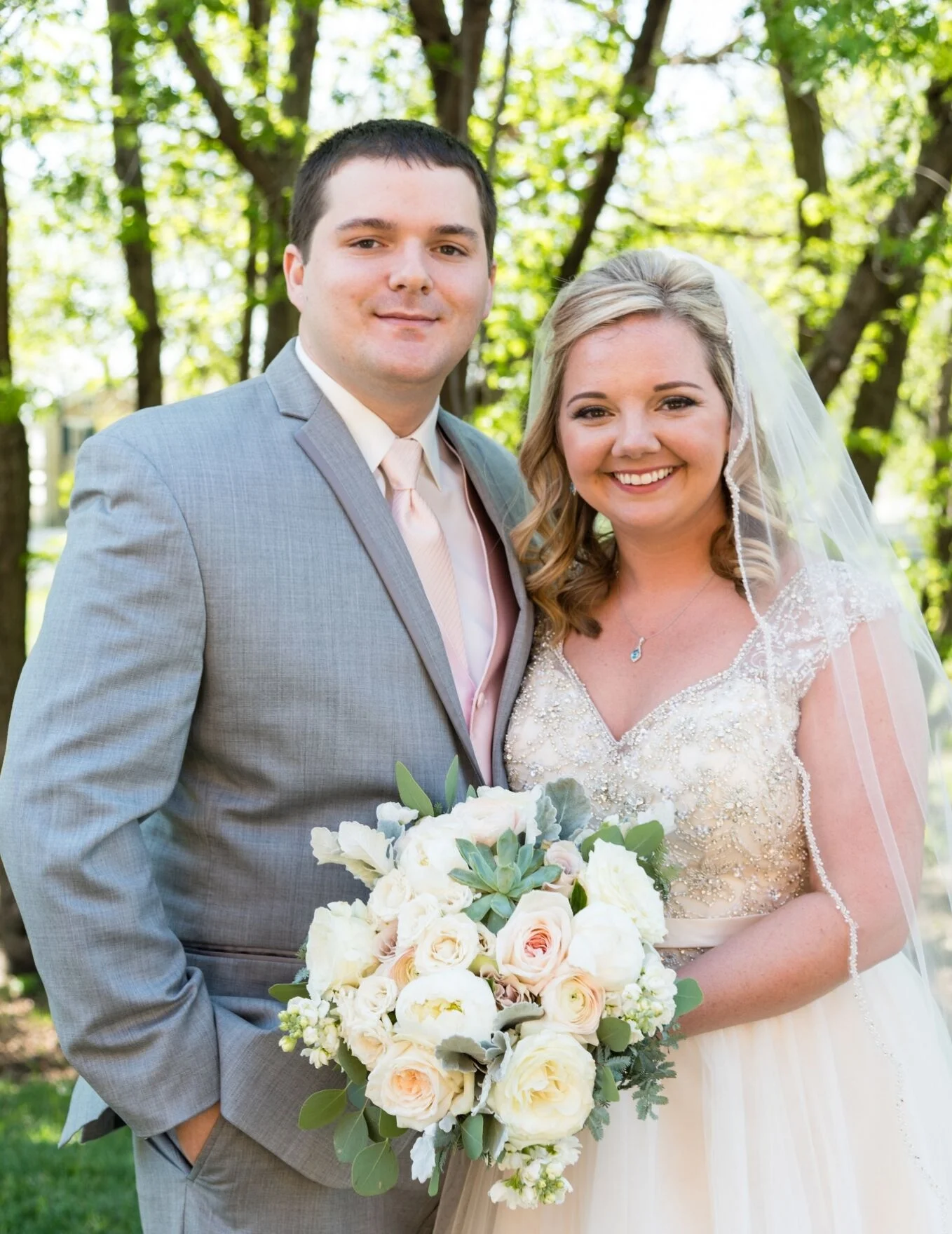 Shelby & Carl’s Delicate Spring Garden Wedding at Mahaffie Stagecoach
