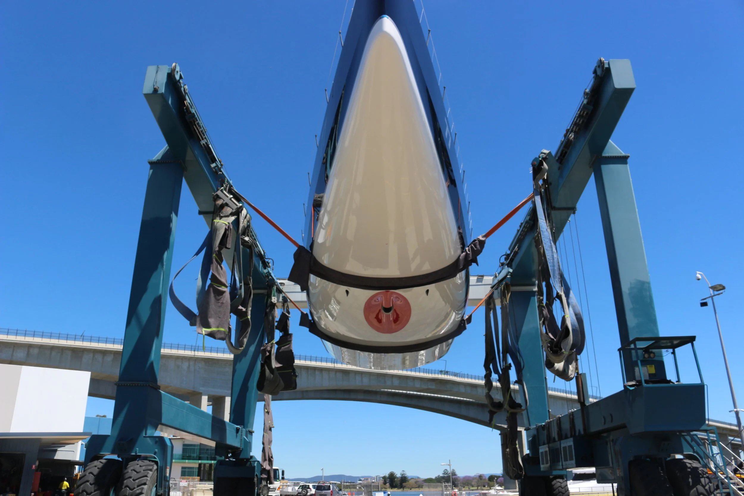 Yachts prepare at Rivergate