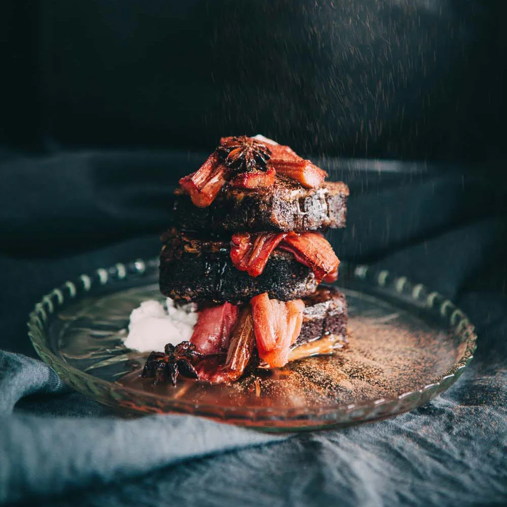 BANANA RHUBARB BREAD | FRENCH TOAST