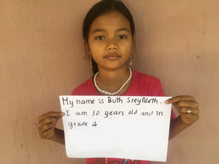 BESTOW SPONSORS 5 CAMBODIAN GIRLS