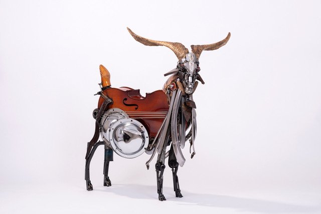 Cello Goat 111 x 96 x 60 cm