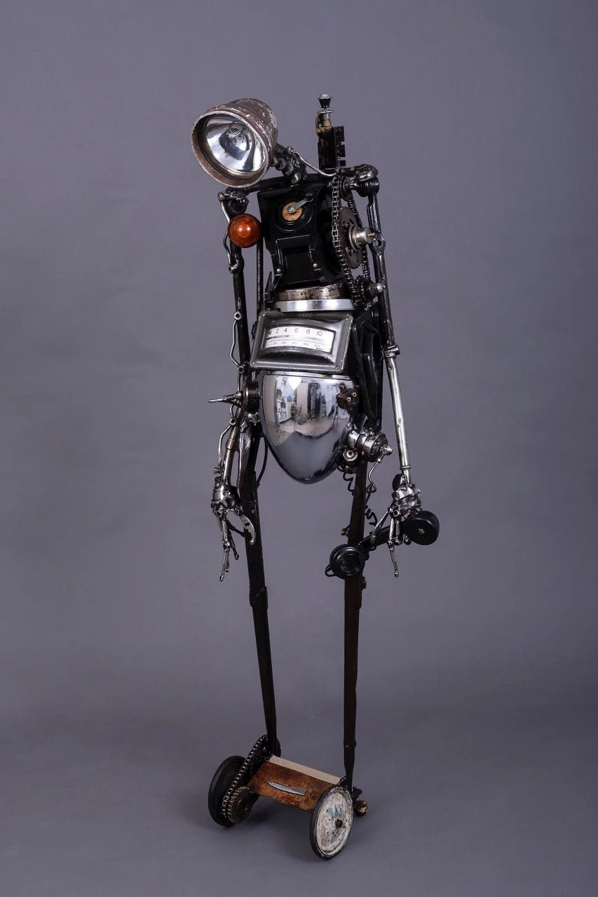 "OBSOLETE MACHINE NO. 3  - MOBILE ANSWERING MACHINE" SCULPTURE