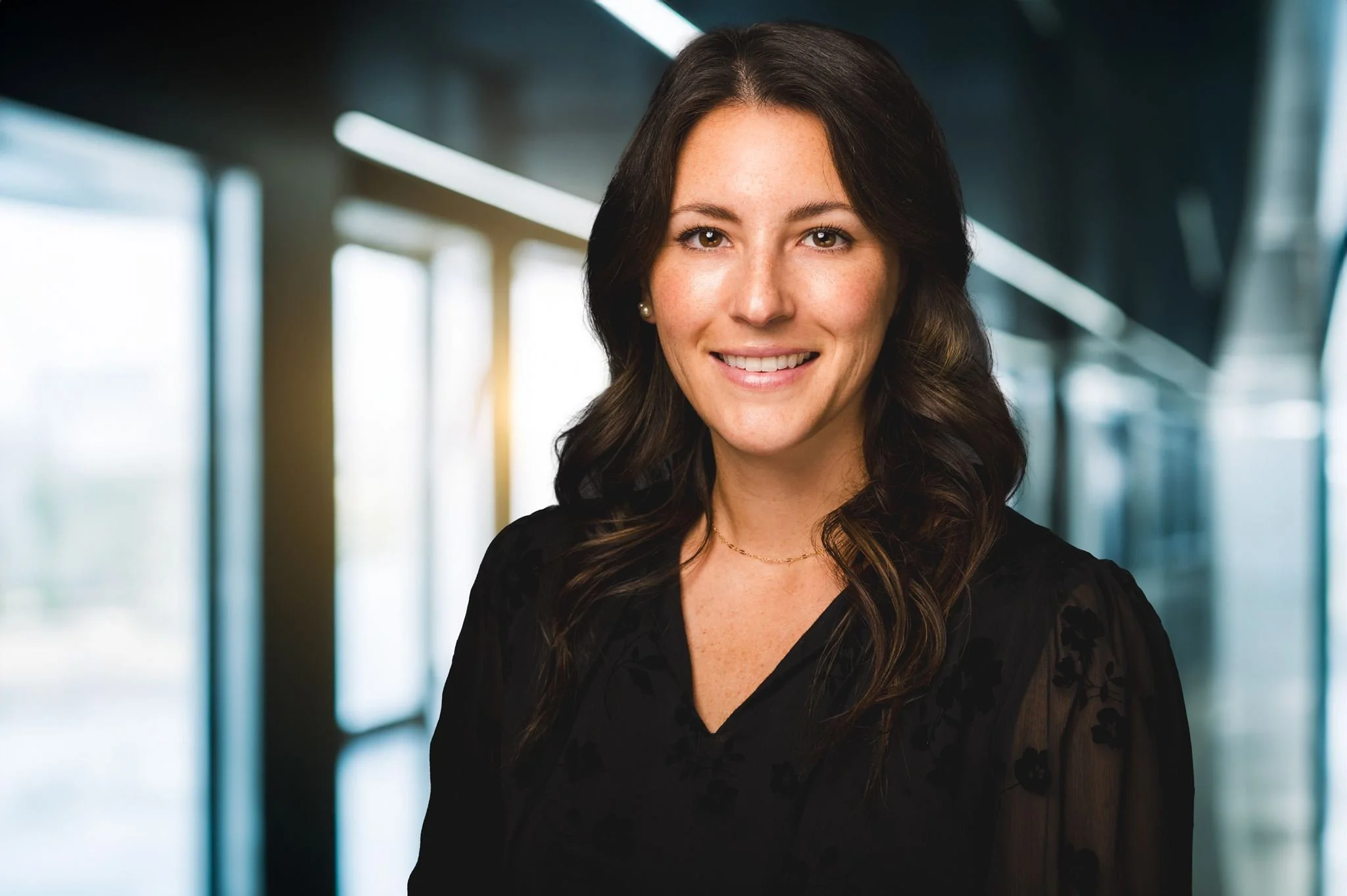 On-location office headshot in Northern Virginia by Gabriele Stonyte Photography