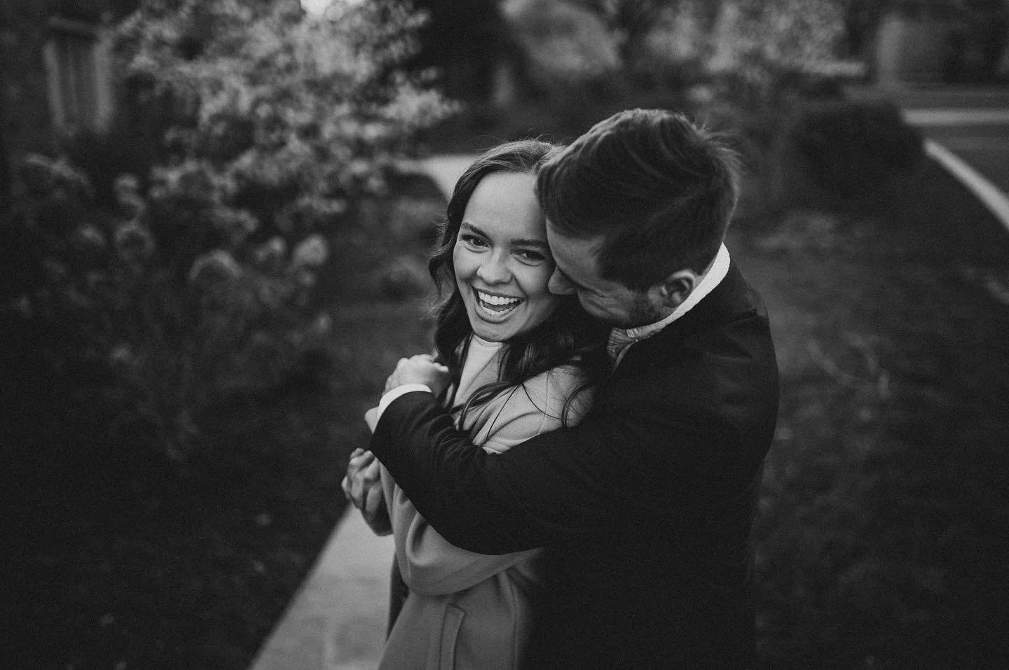 Caught between laughter and love in the Bishop's Garden! 🍃💍 A perfect day capturing these special moments. Counting down to their wedding day! #gabrielestonytephotography #engagementphotos #dcengagement #dcengagementphotographer #bishopsgarden #myw