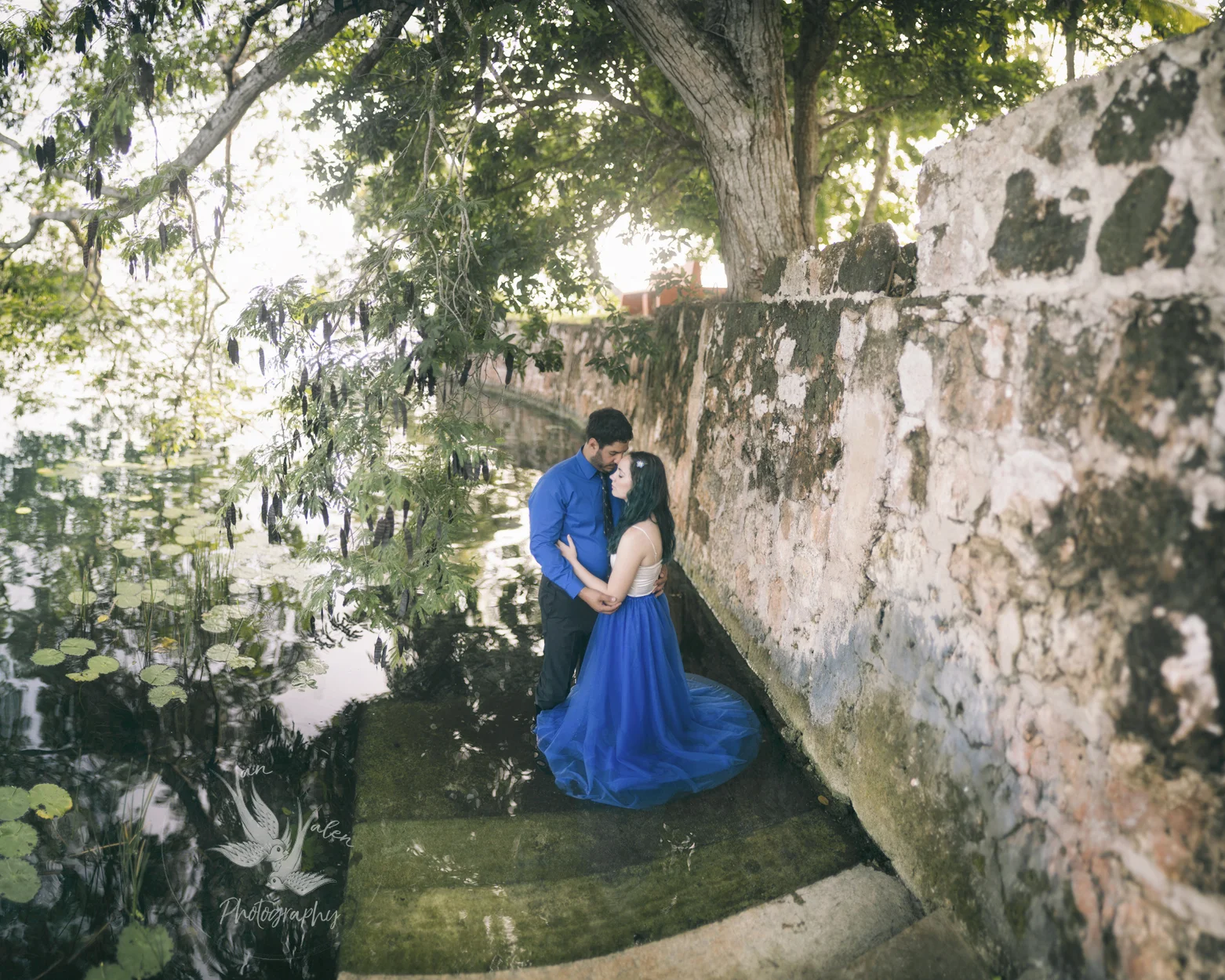 the bride wore blue