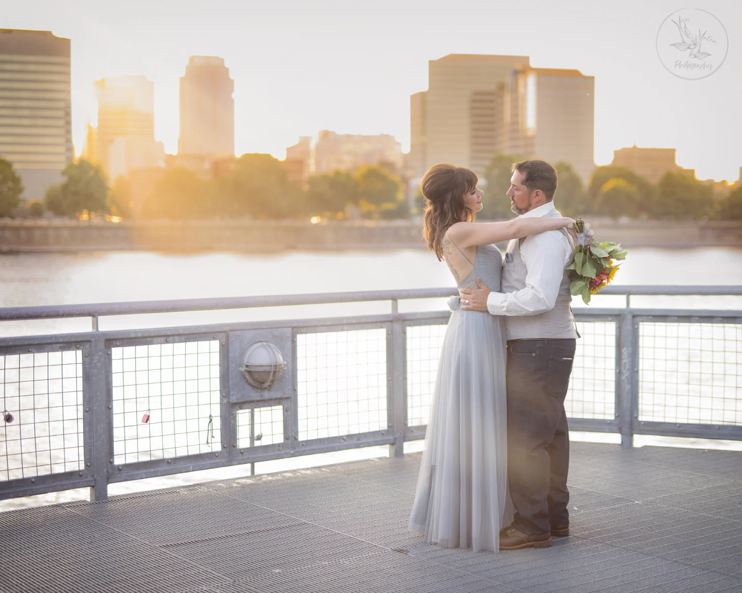 Justin and Colleen at sunset