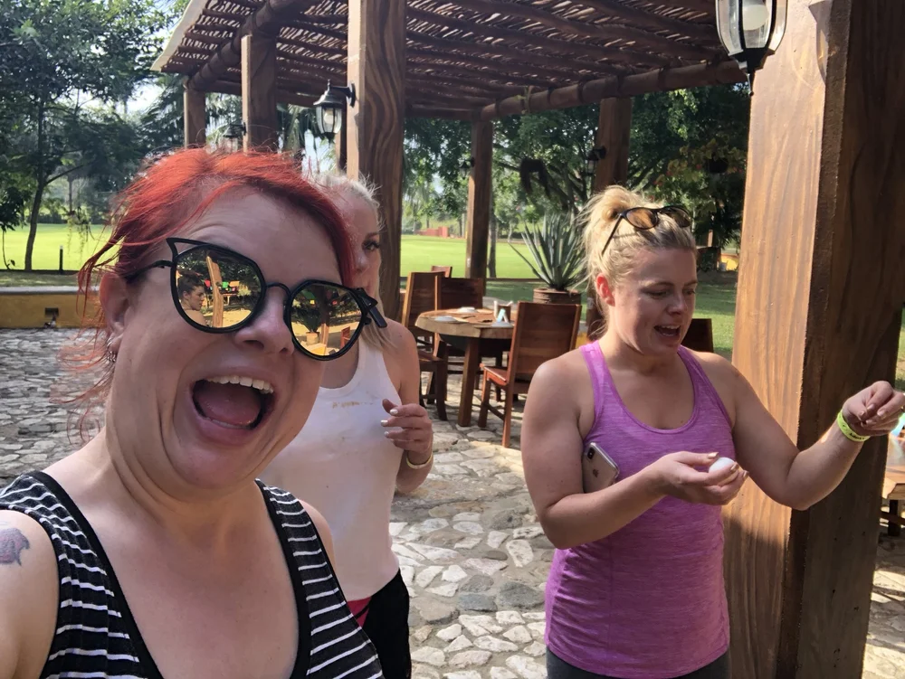 on our way to a tequila tasting after ziplining