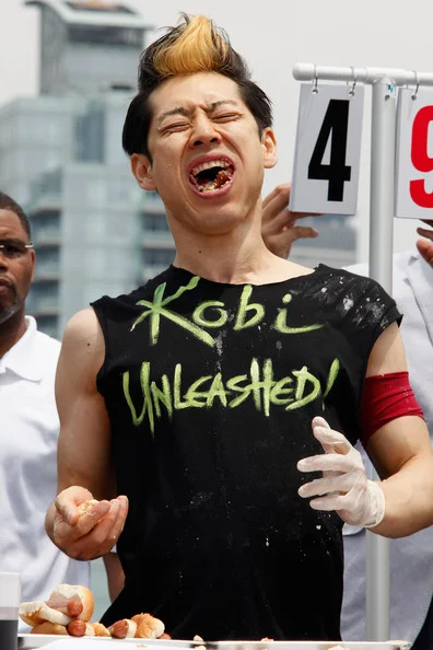 (Mayor) Takeru Kobayashi Challenges 2011 Nathan's Famous Hot Dog Eating Competition Contestants Via Satellite
