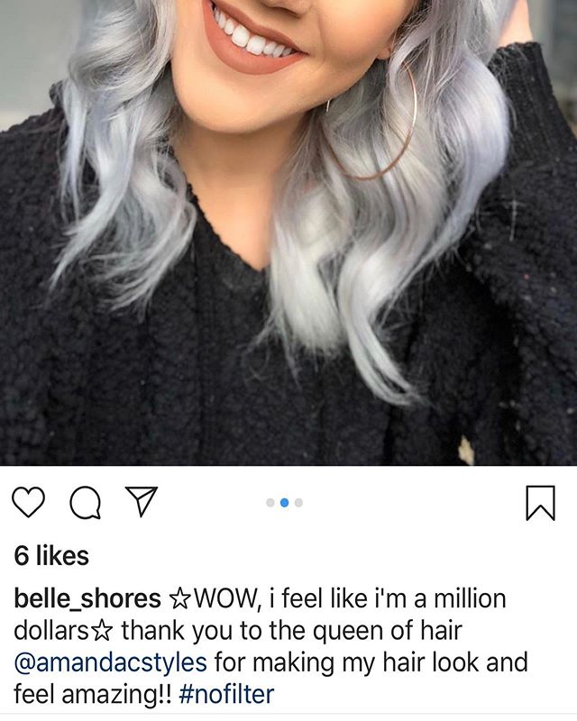 #truth @belle_shores thank you for your wonderful selfie post! Love your gorgeous silver hair!