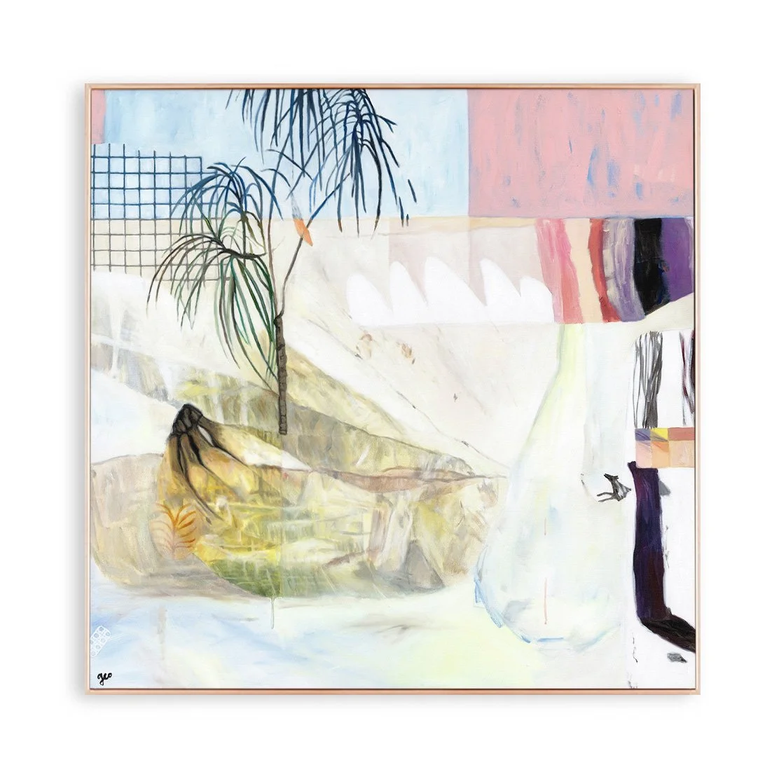 ghost bananas white background framed art.jpg