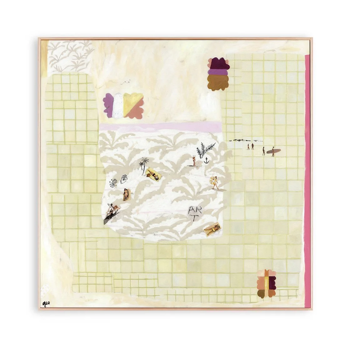 i'd rather be lucky than smart white background framed art.jpg
