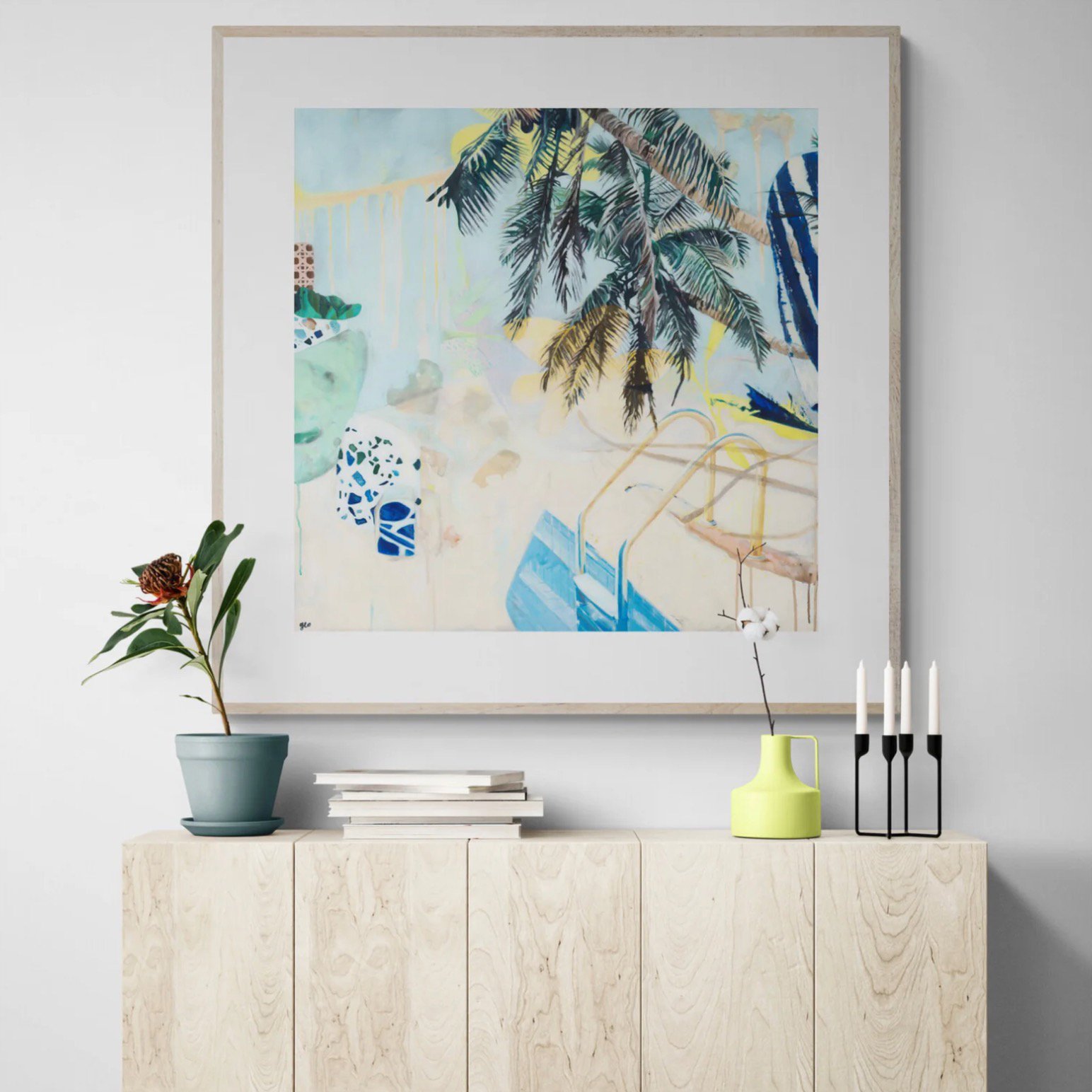 neon kiss paper sideboard.jpg