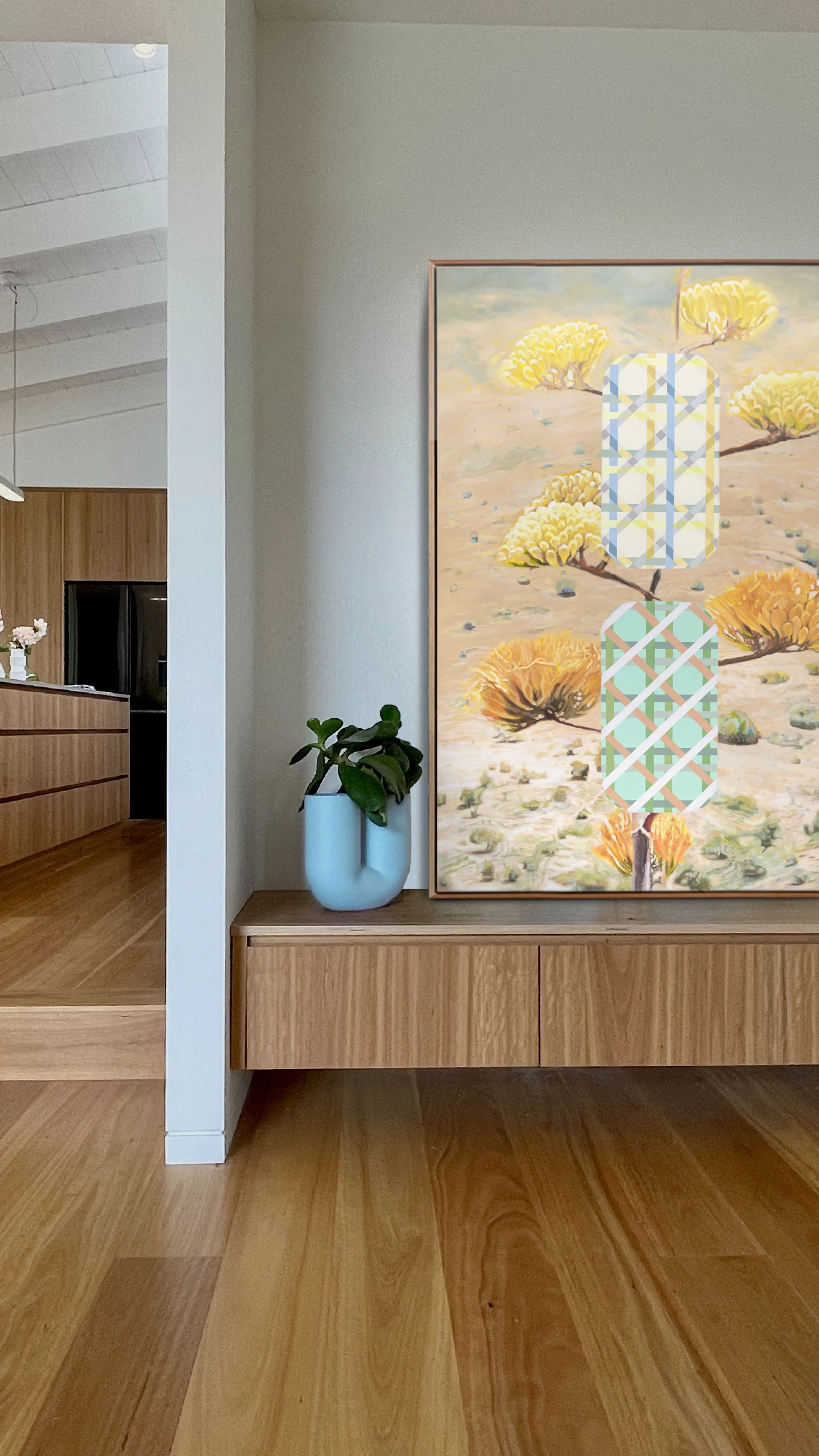 NEW Desert Flower Woo Woo - Original available via Art To Art Gallery / 100 x 140cm / $3850