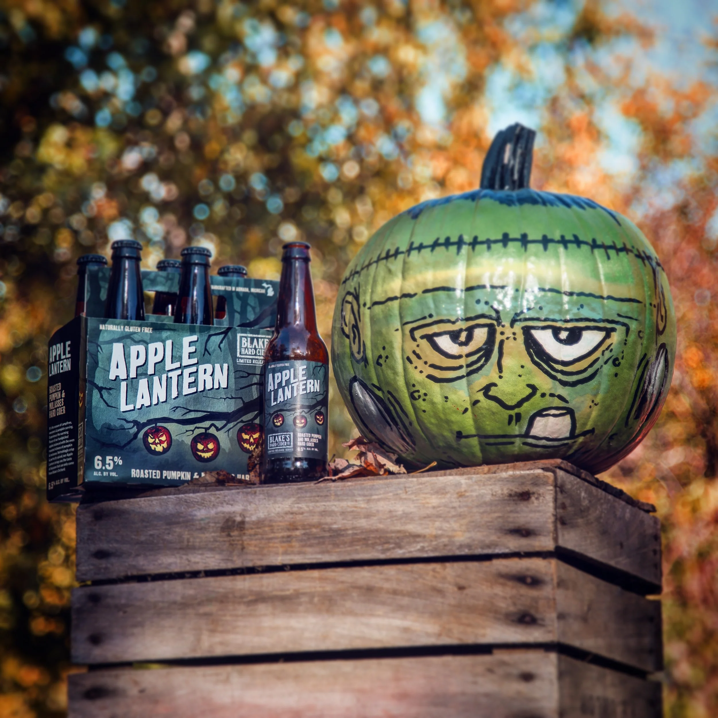 "Frankenstein Pumpkin" used for Blakes Hard Cider 2017.