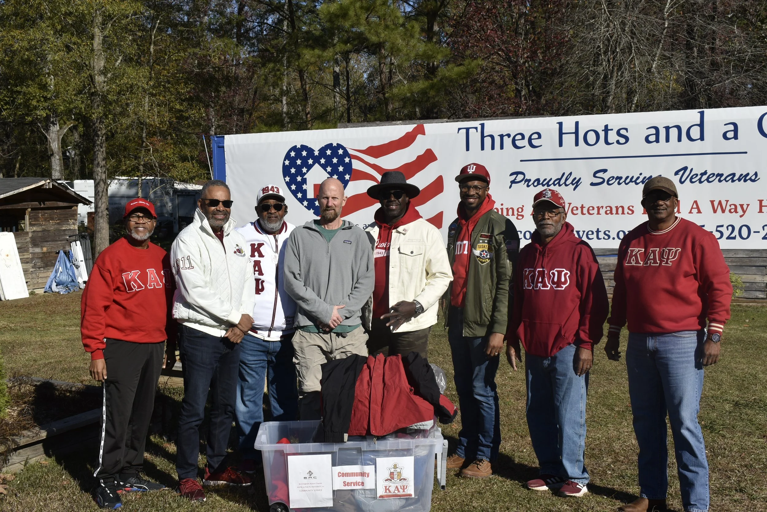 Birmingham Alumni Nupes donating to Three Hots and a Cot