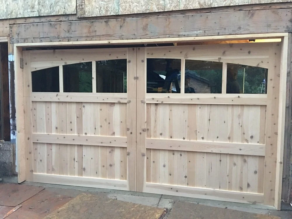 Stain Grade Carriage House - Red Western Cedar (before professional staining) 