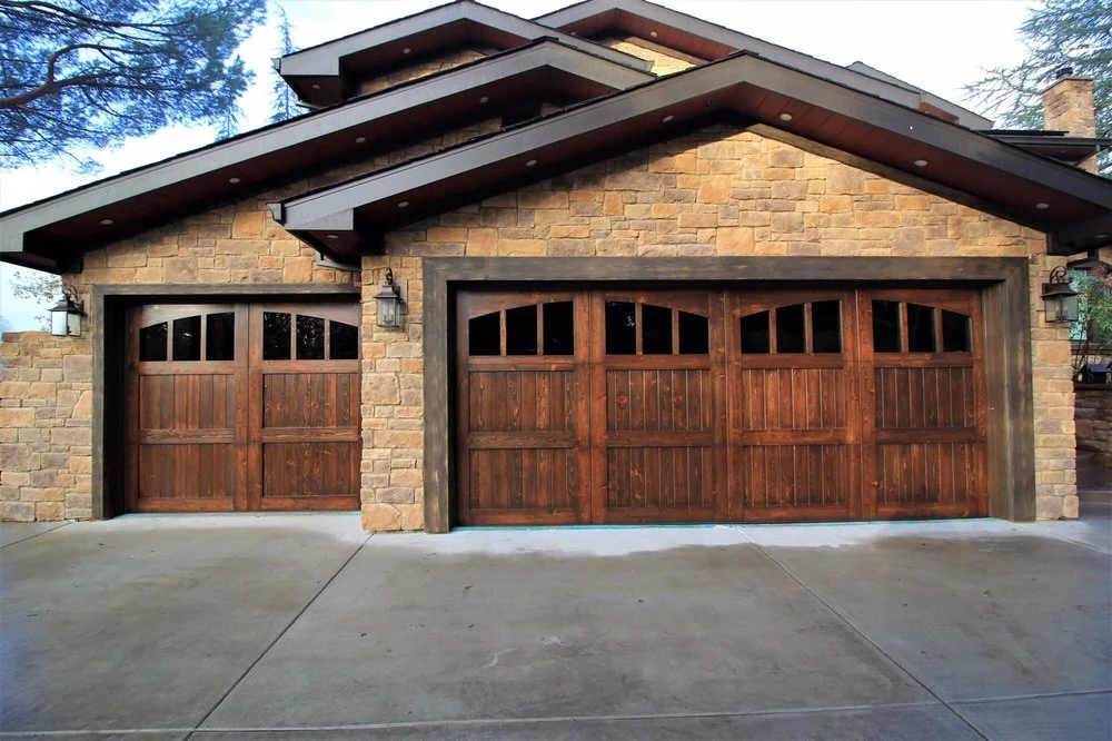 Stain Grade Carriage House - Red Western Cedar (after professional staining) 