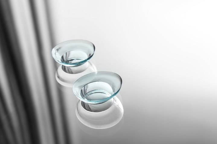 Above: a pair of Silicone Hydrogel Contact Lenses.