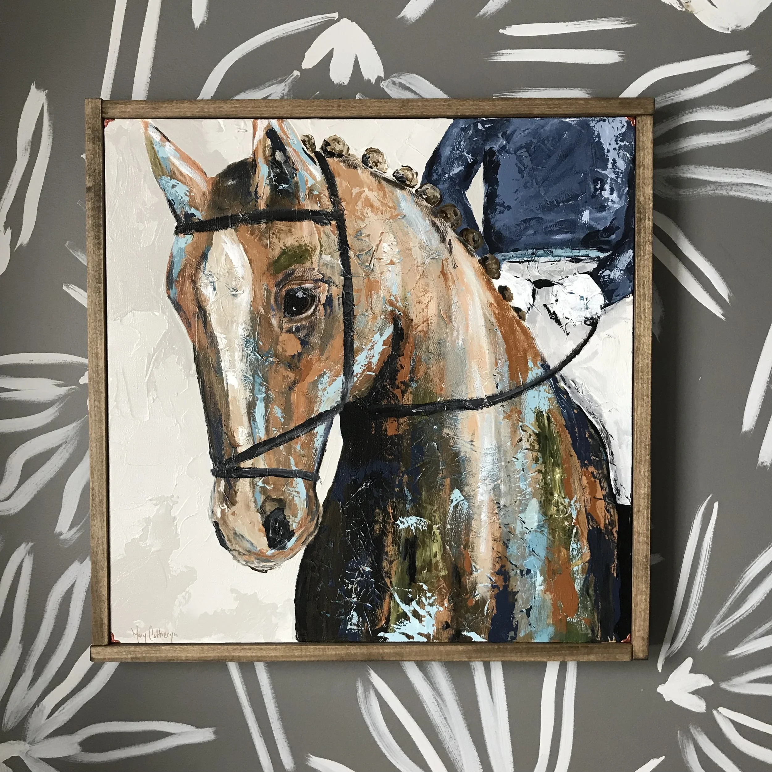 abstract horse painting