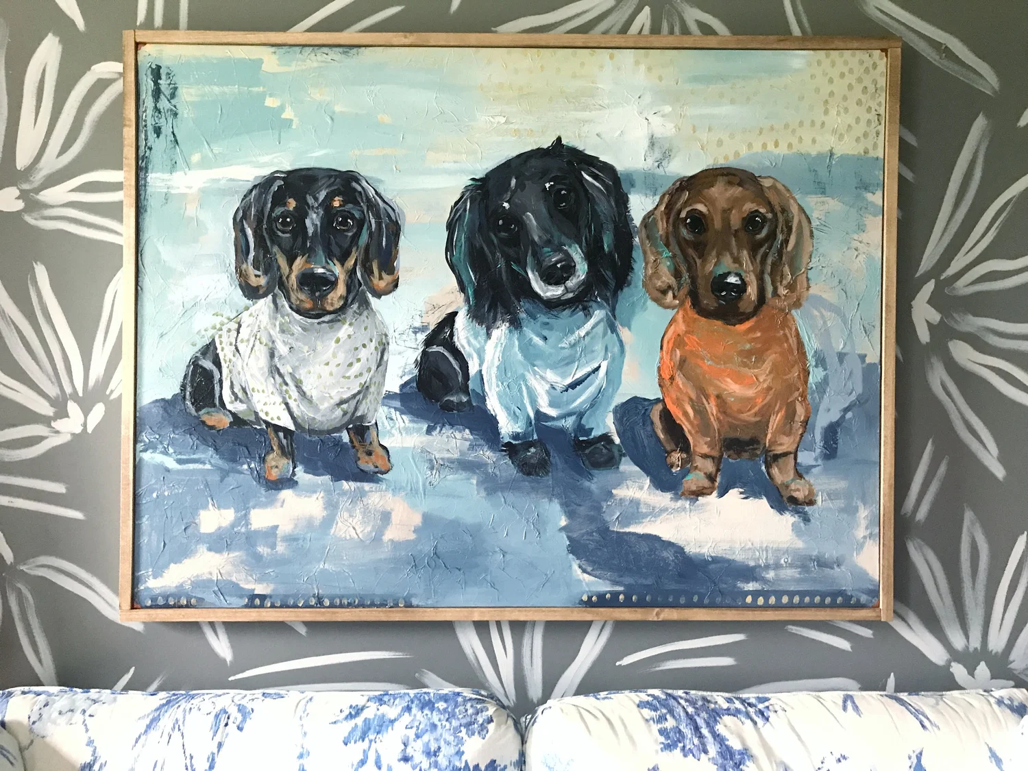 dachshing- Dachshund dog art — COPPER CORNERS