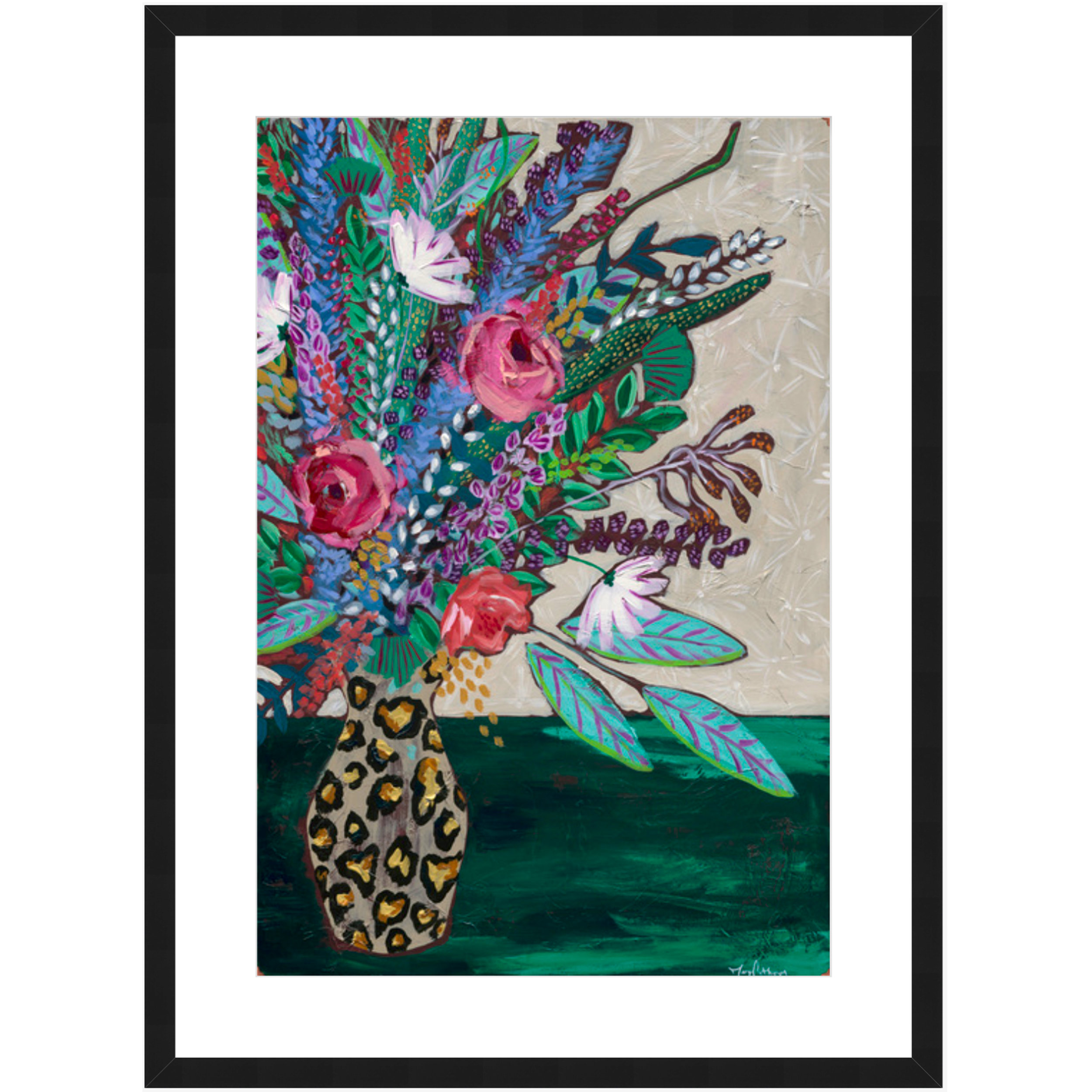 dining room art flowers