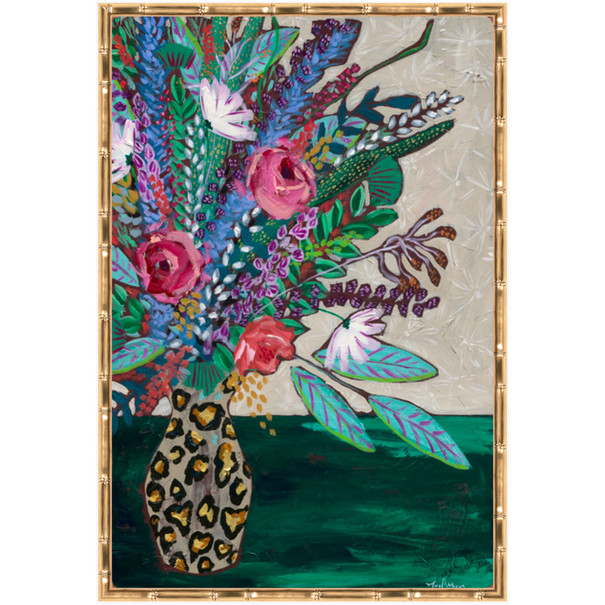 leopard vase