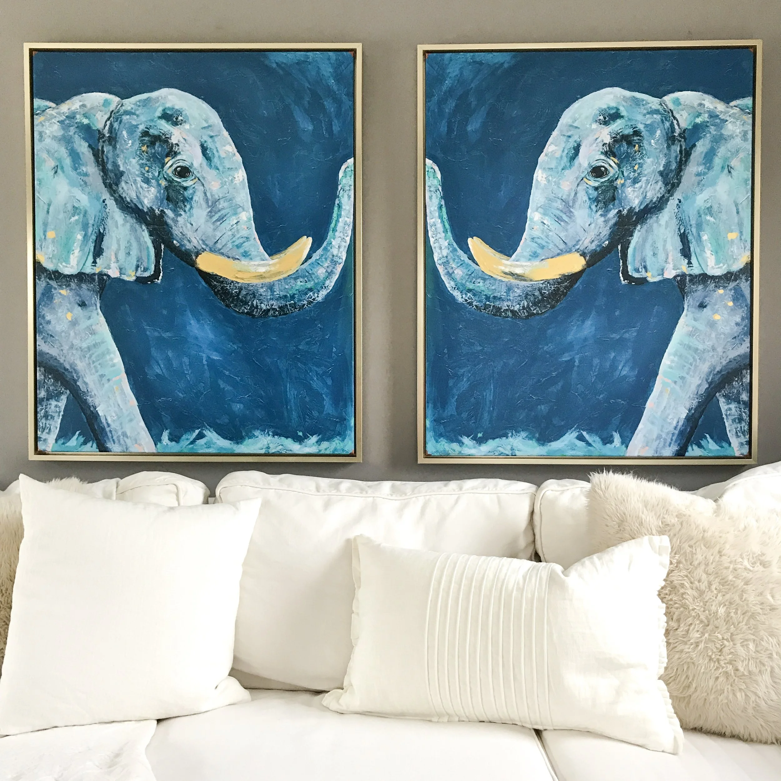 graceful elephant art