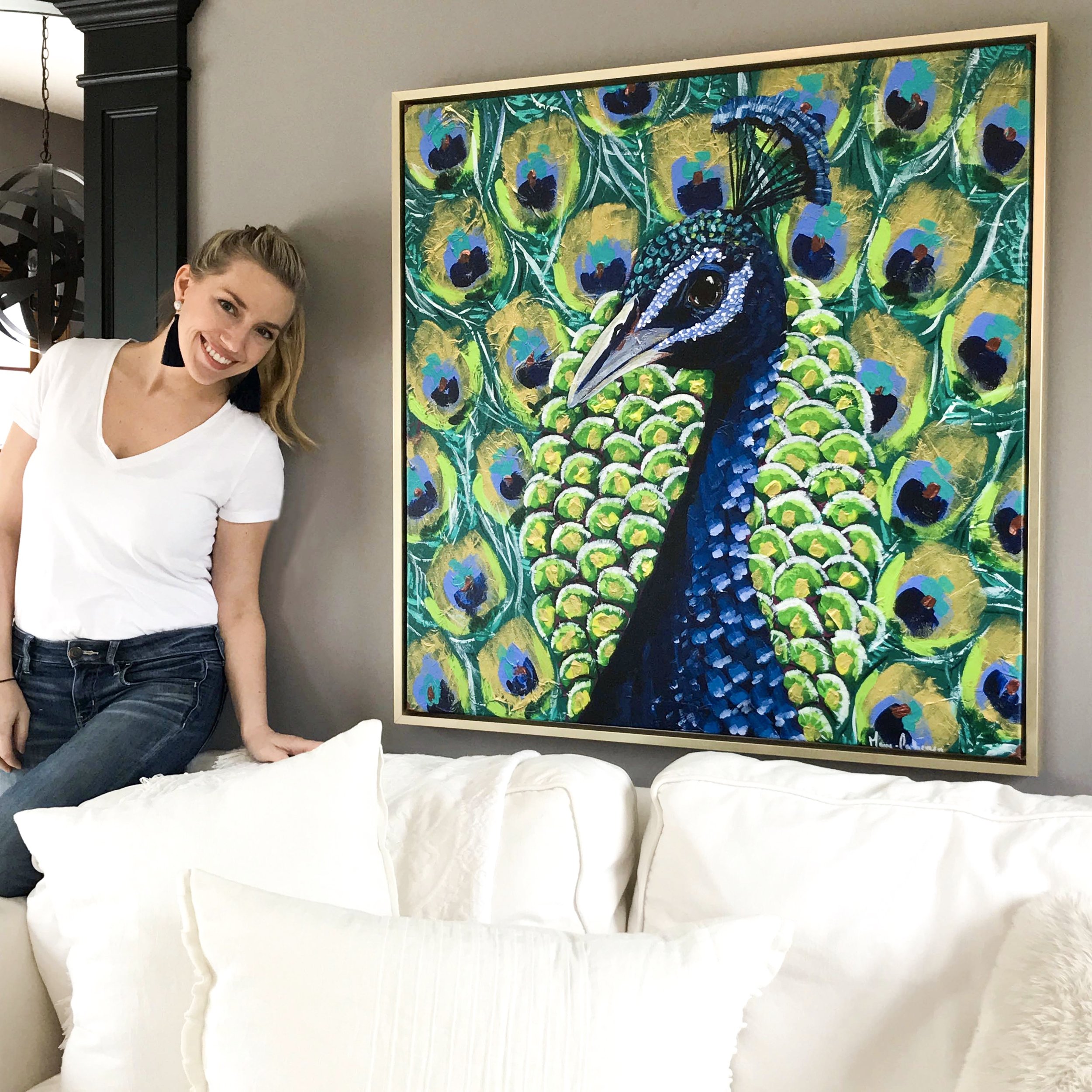 vibrant peacock art (Copy)