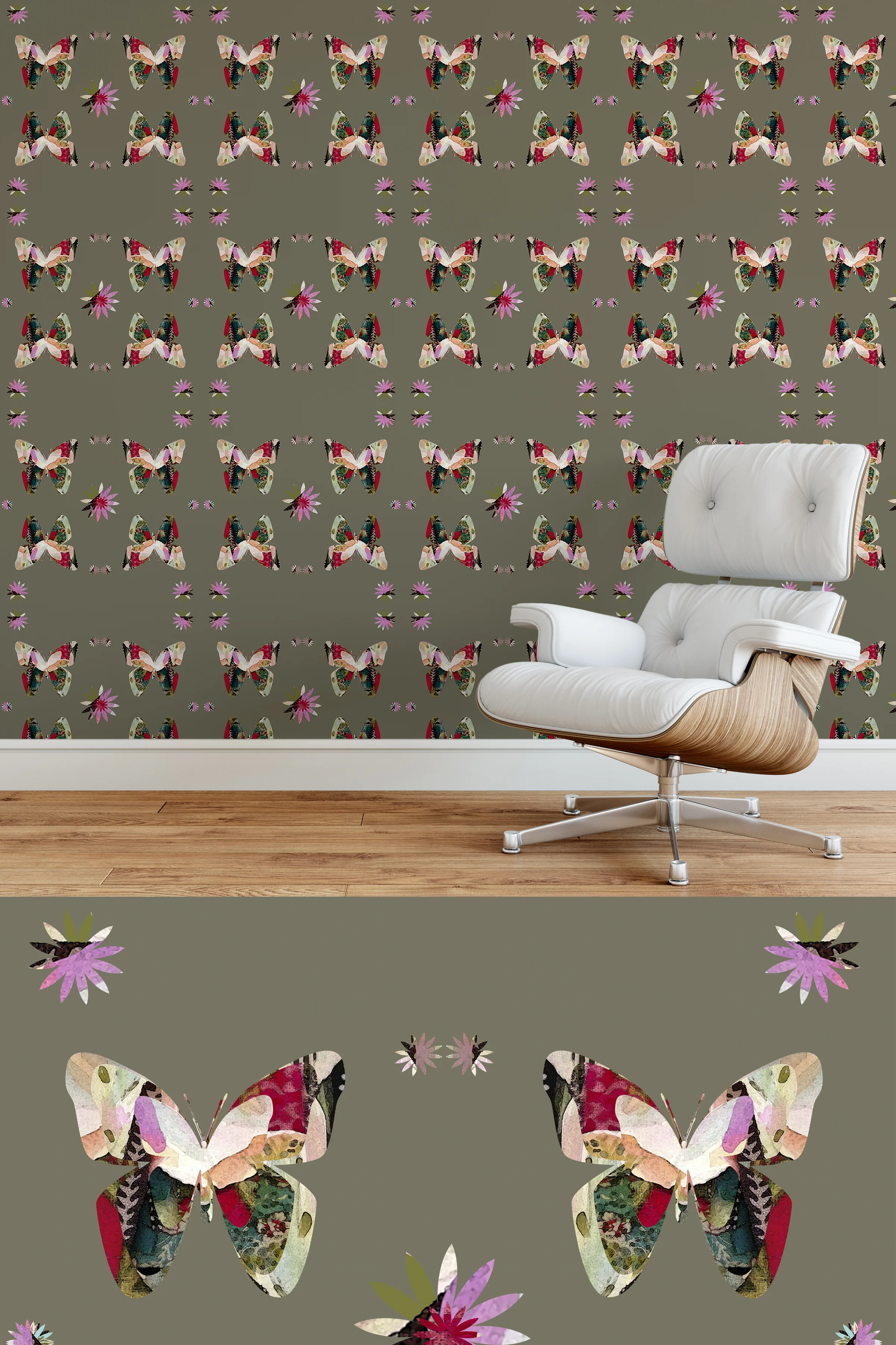 Mary Wadsworth - Butterfly Oh Butterfly Taupe