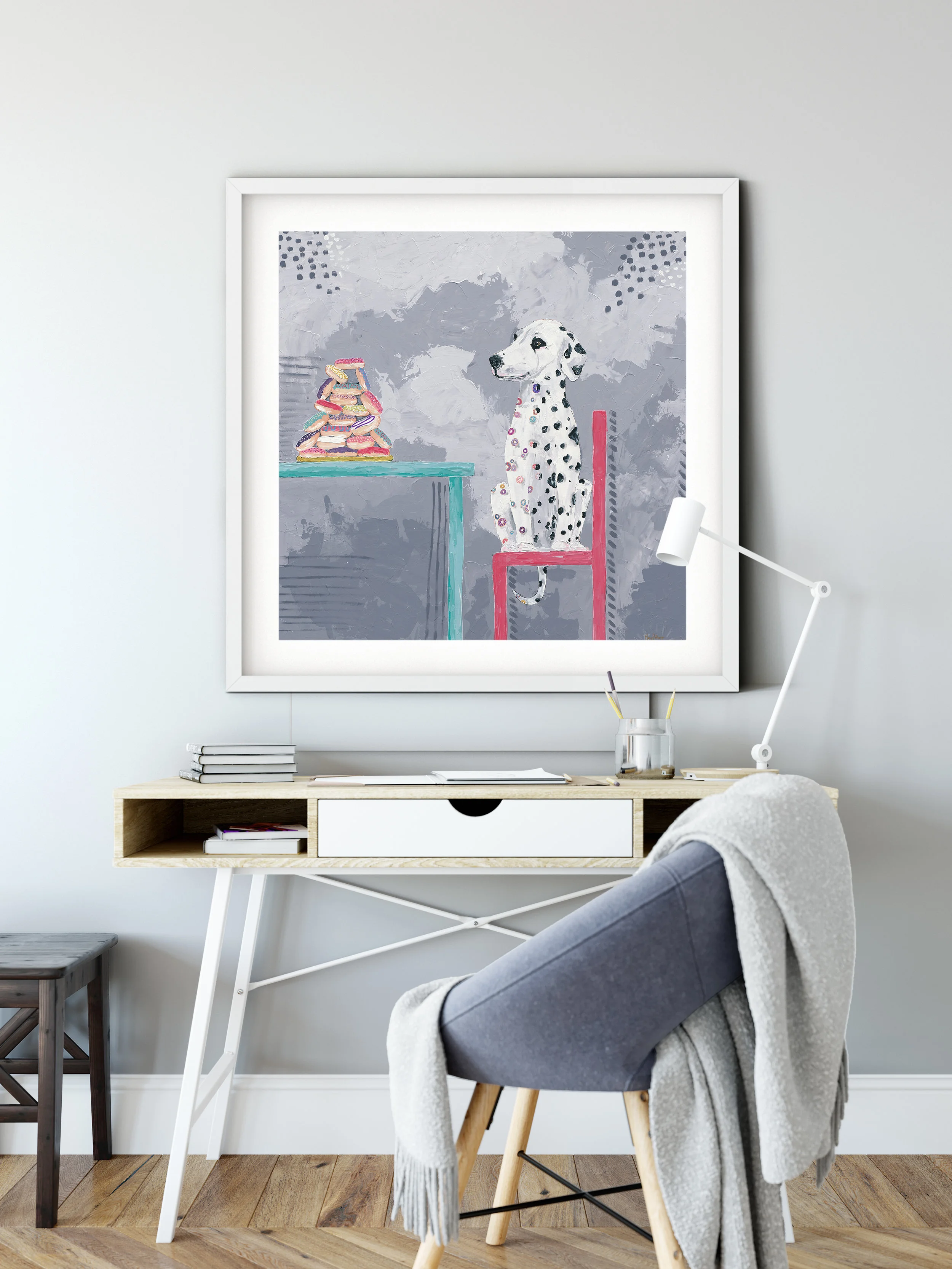 Dalmatian art painting