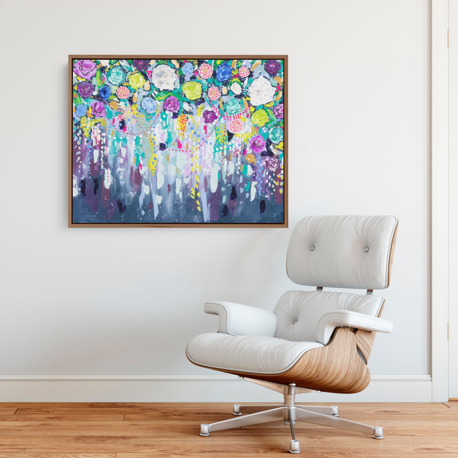 abstract floral canopy art