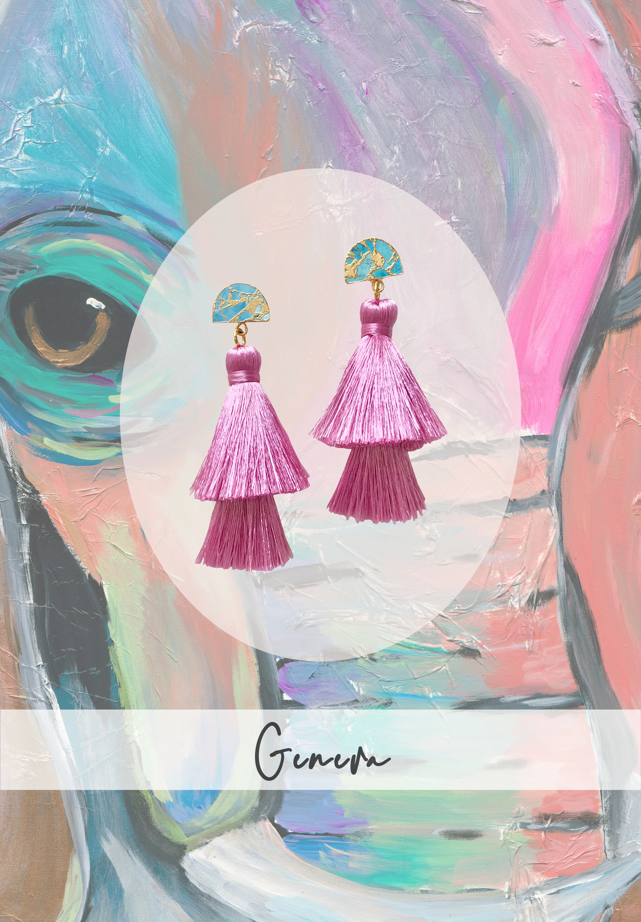 silk tassel earrings