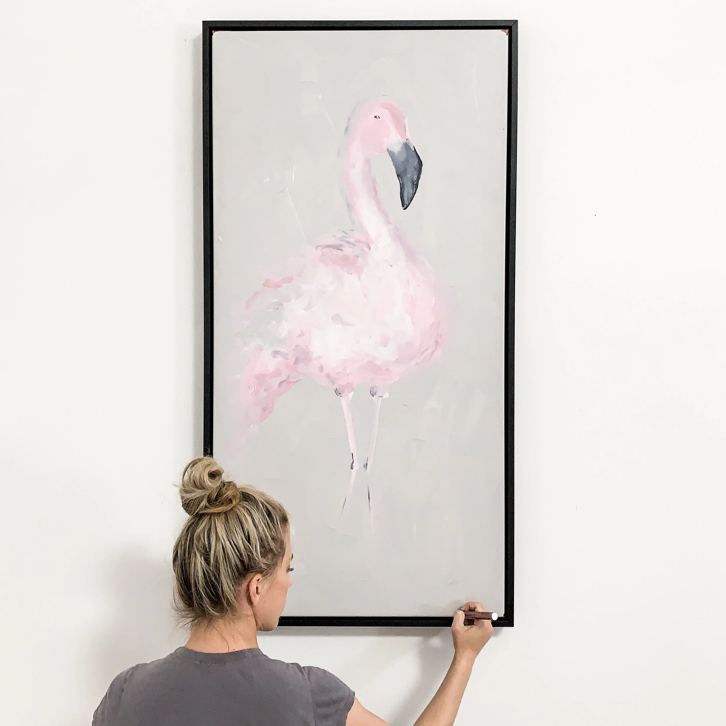 Flamingo nursery art