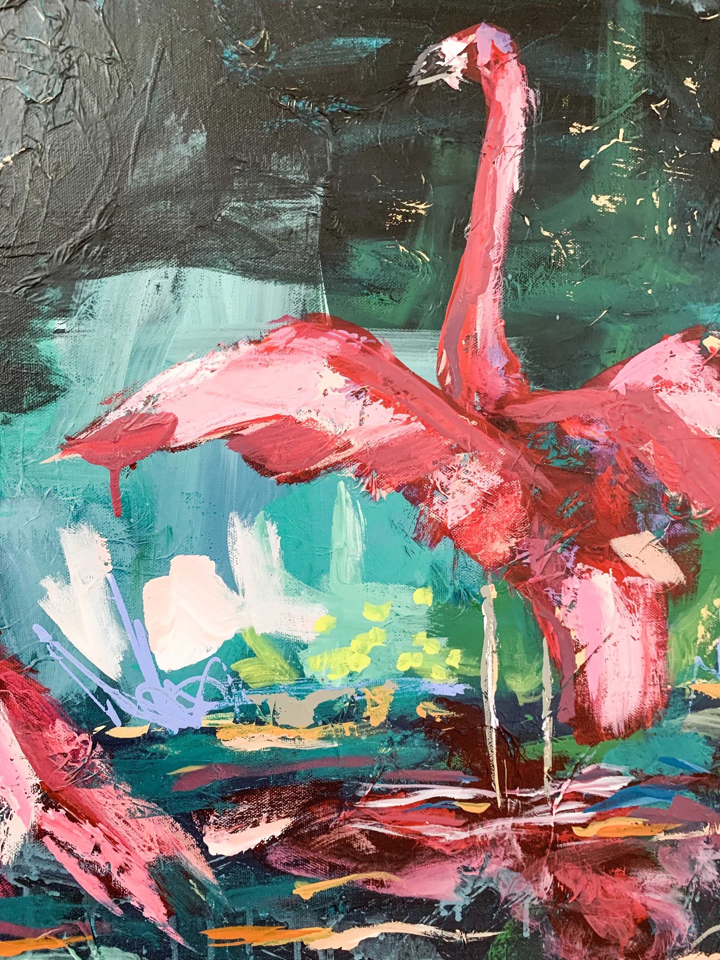 Pink Flamingo Art (Copy)