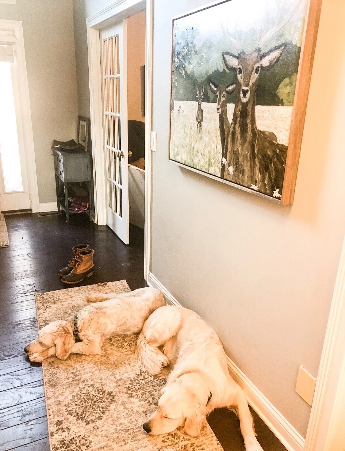 Deer entryway art