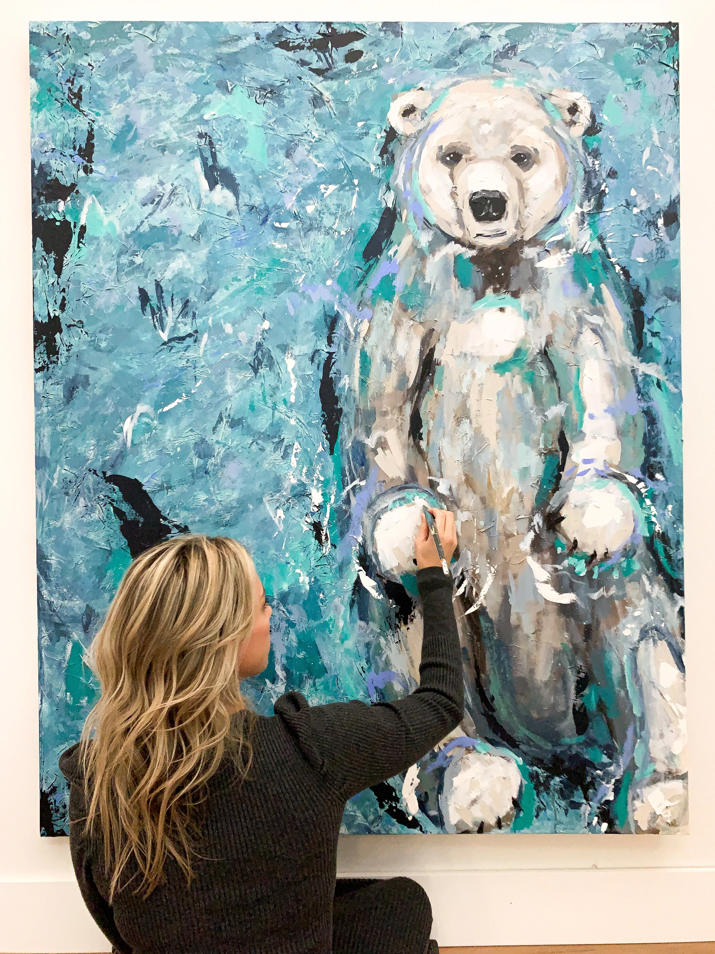 winter polar bear playroom art (Copy)