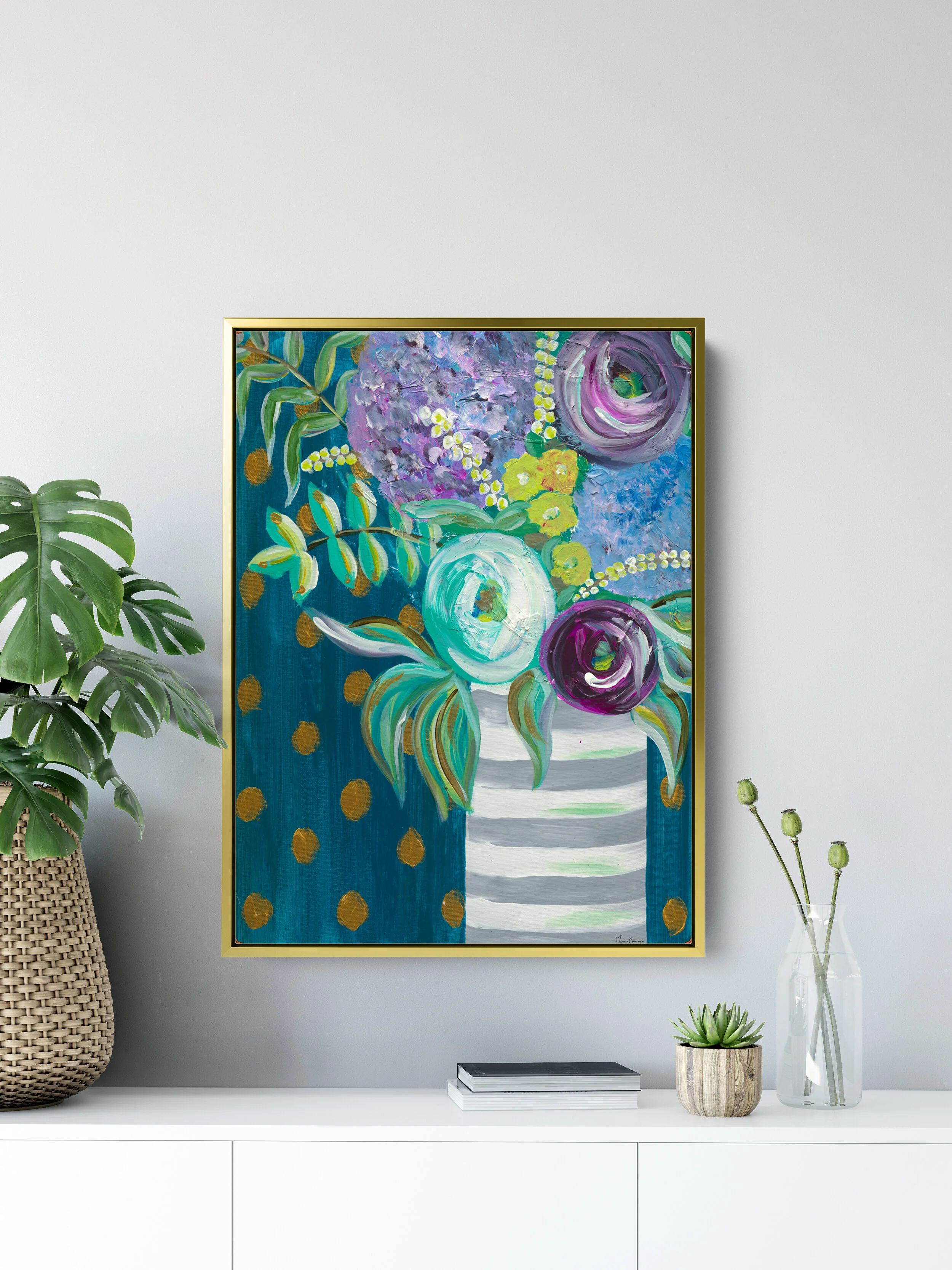 beautiful classy floral art