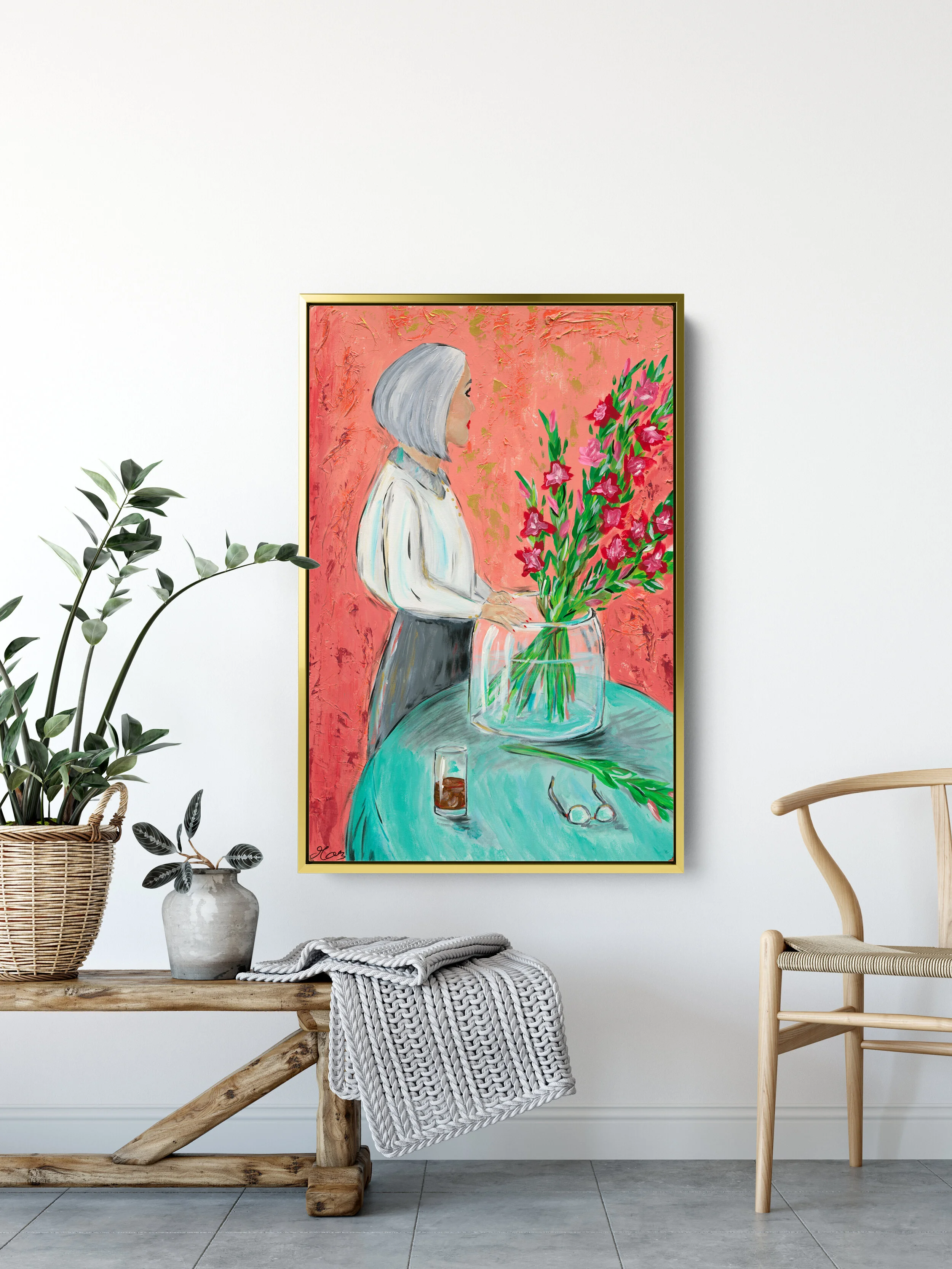 floral bouquet colorful art