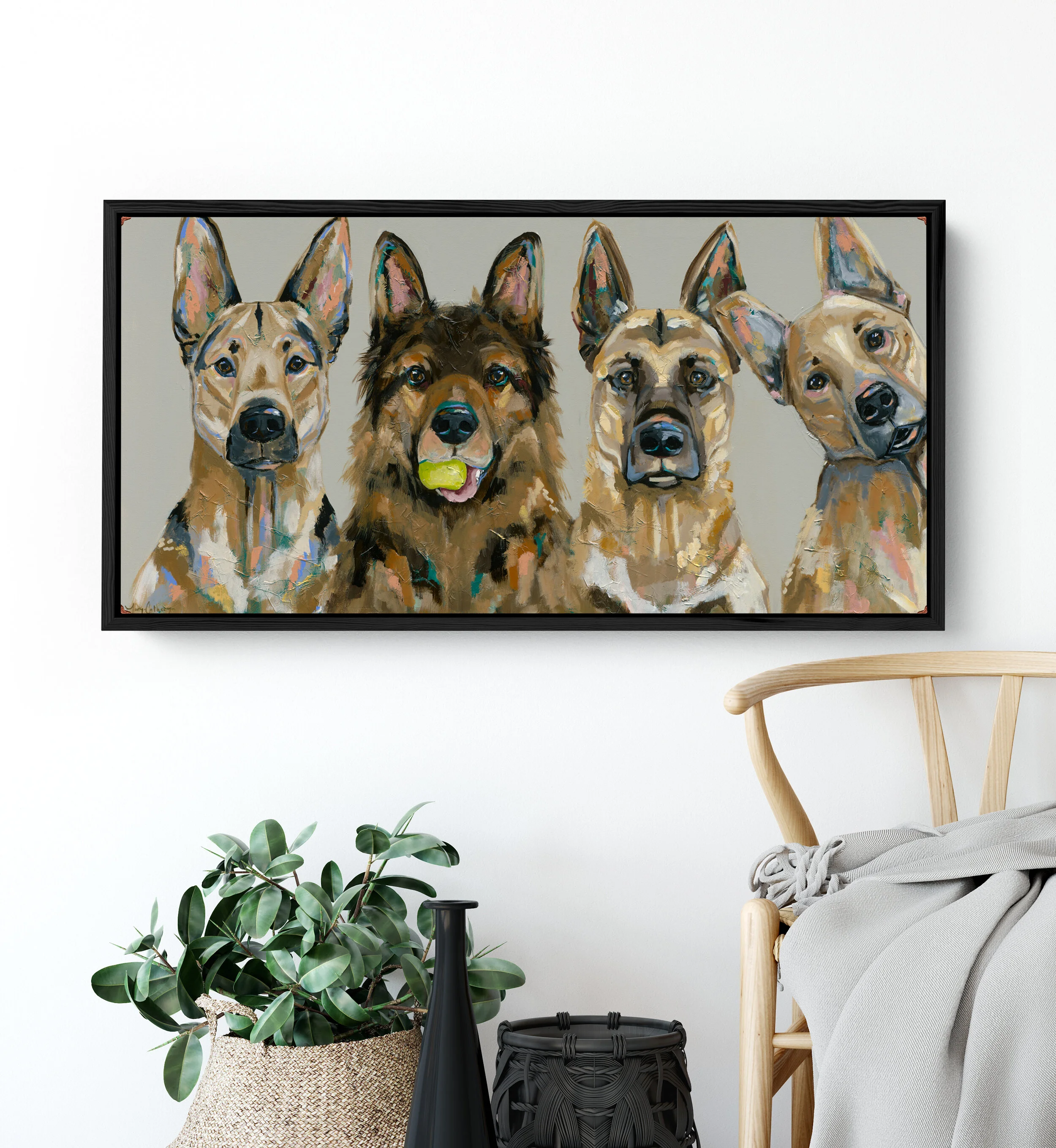 German shepherd art