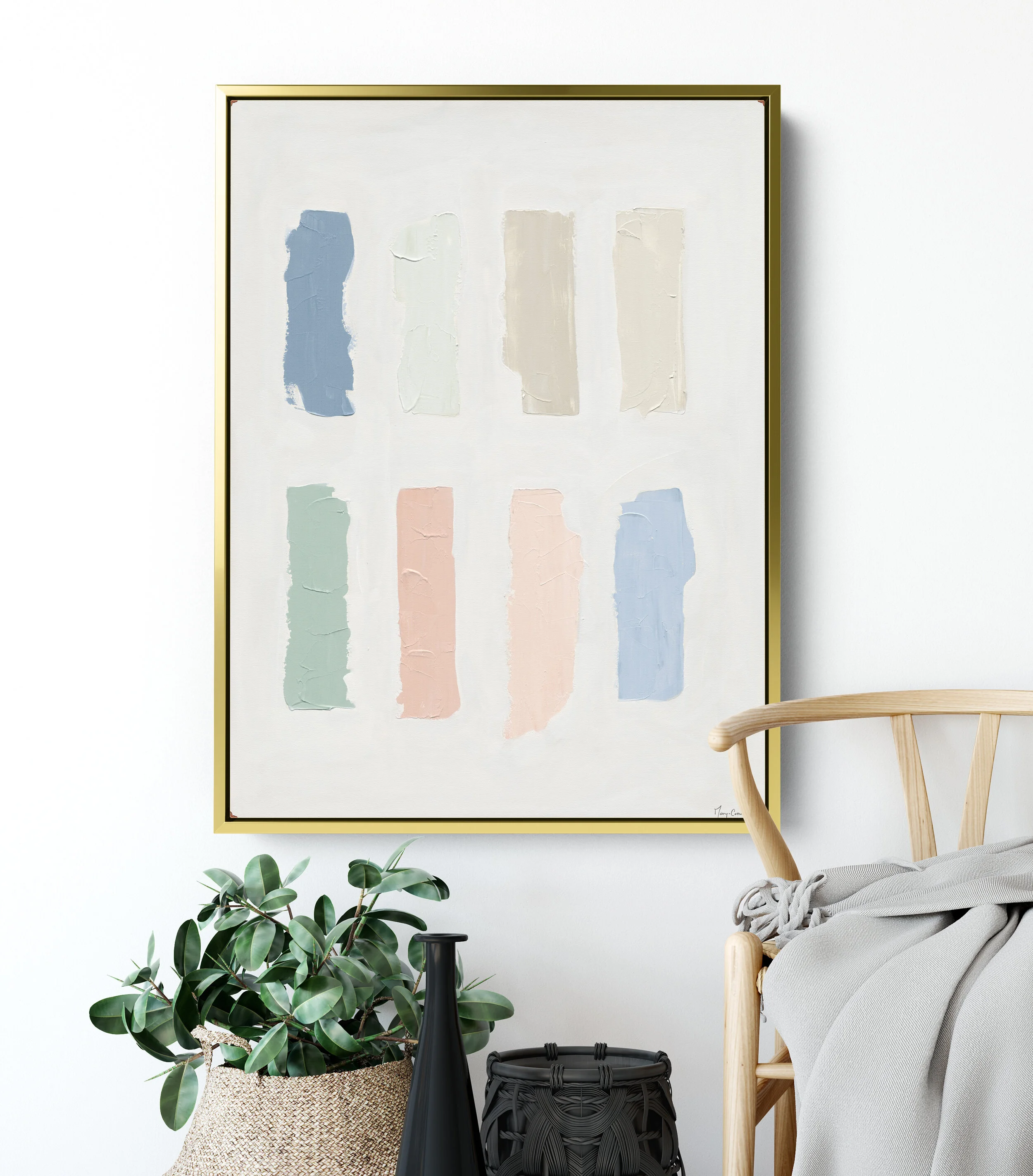 neutral minimalist art