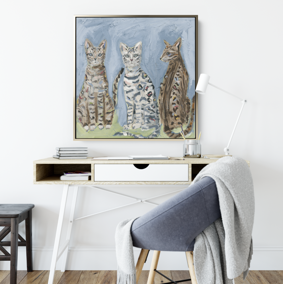 cat abstract art