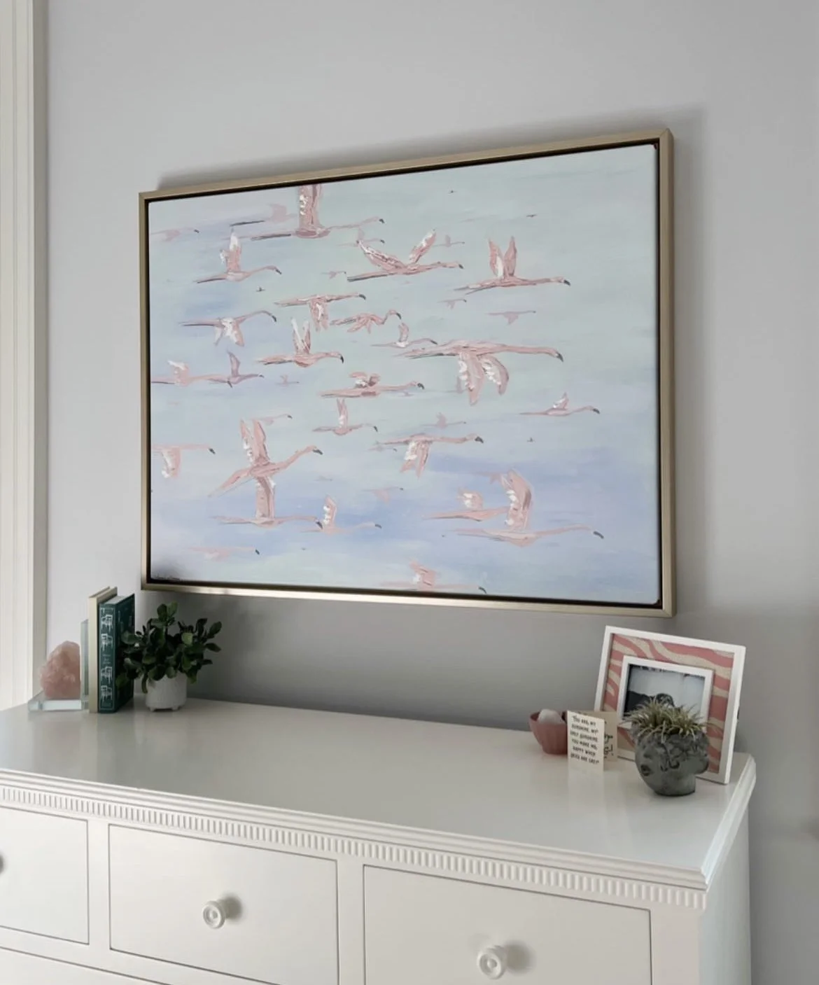 abstract flamingo nursery art (Copy)