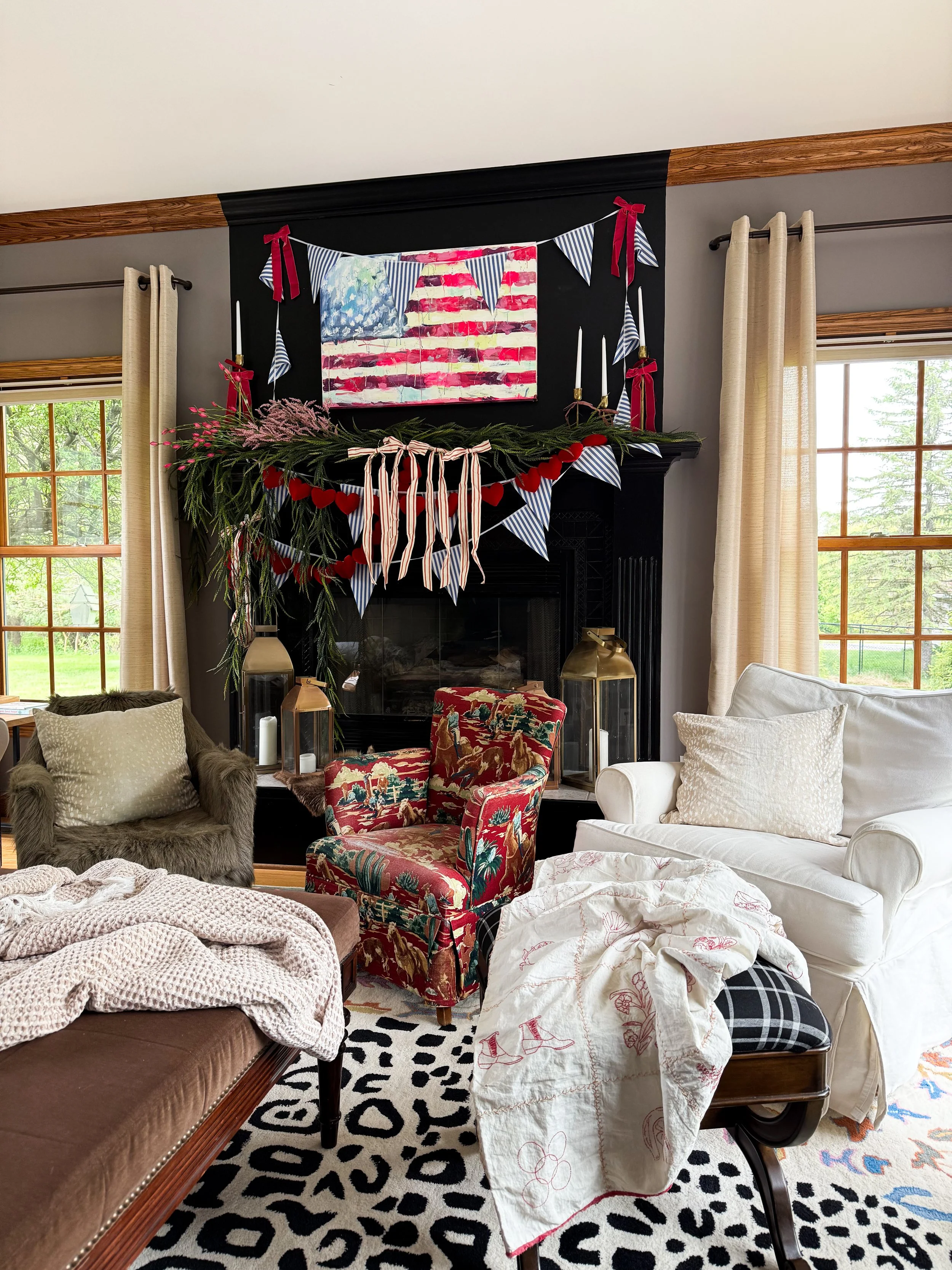 Memorial Day mantle inspo