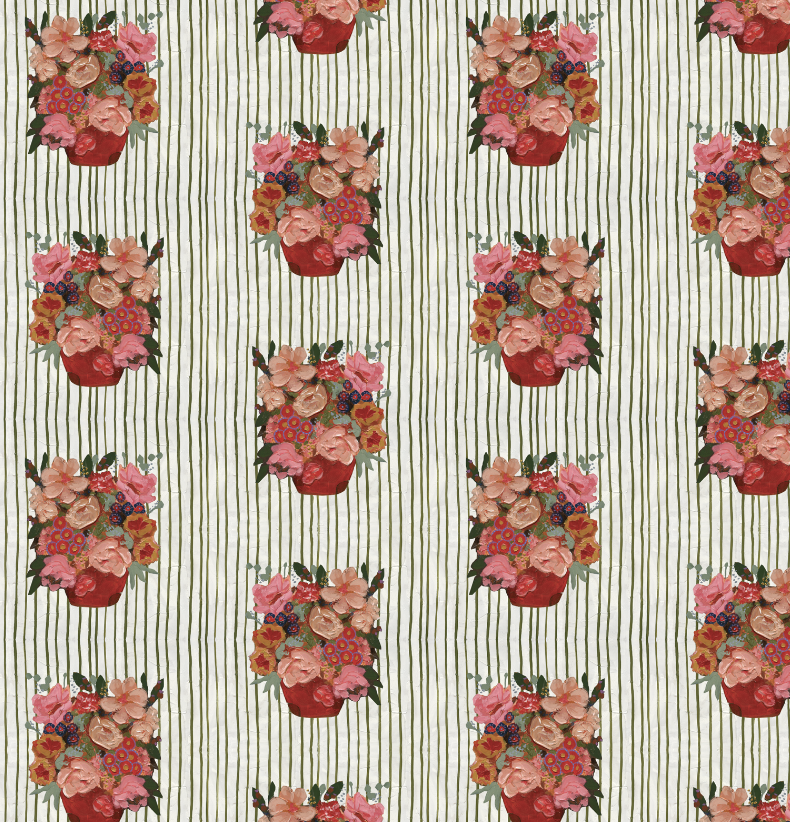 cottage core floral wallpaper