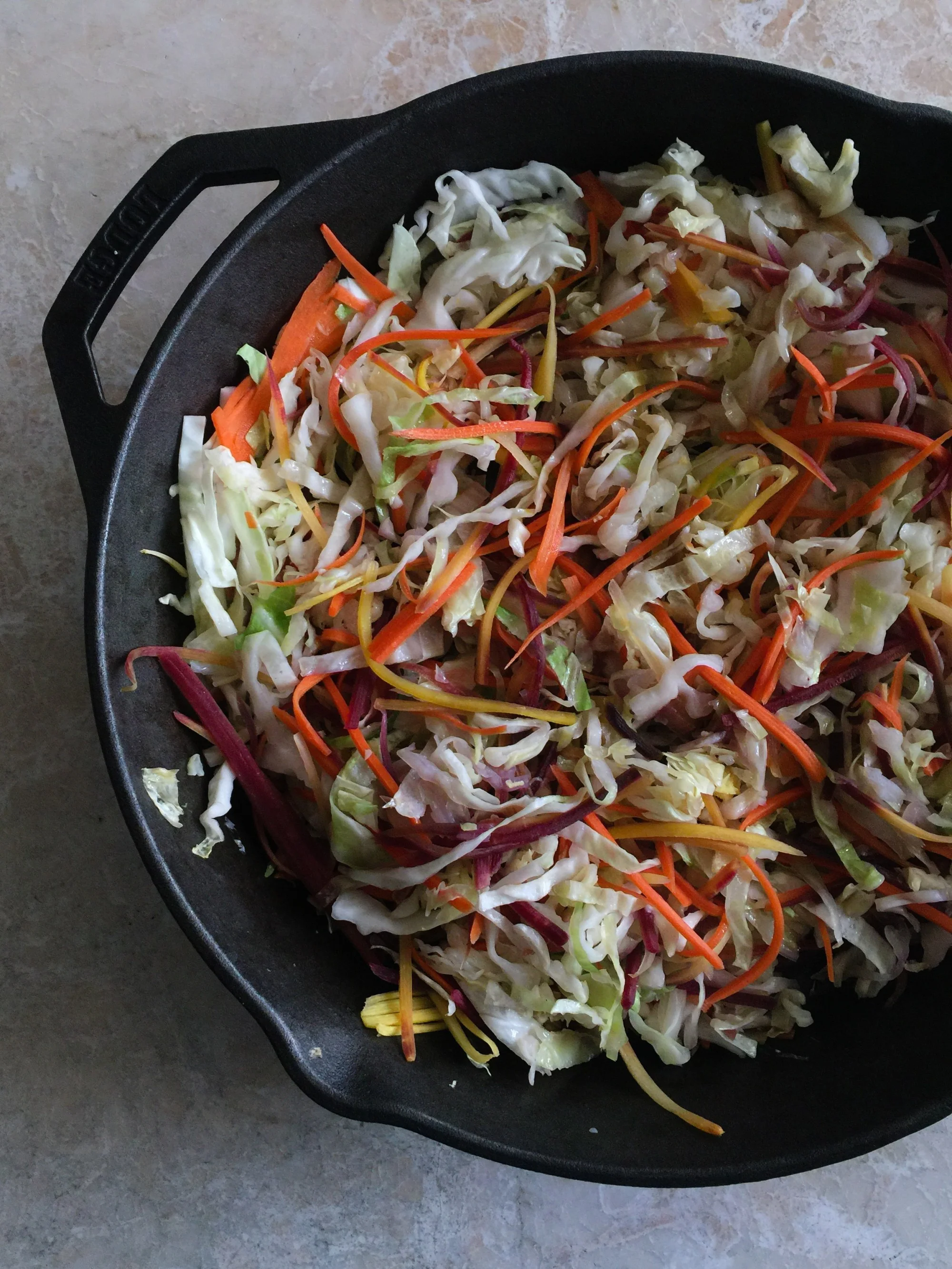 Cabbage &amp; Carrot Noodles (Gluten Free, Paleo, AIP) 