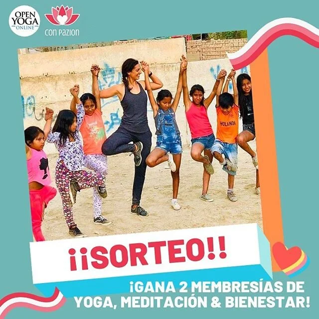 ⭐Sorteo especial 💥 GANA: 2 Membres&iacute;as de Yoga &amp; Meditaci&oacute;n Online
﻿
&quot;Para mi Yoga siempre se ha tratado de compartir y de abrirnos a dar y recibir amor. Yoga es encontrar el balance en el cuerpo, en la mente y el coraz&oacute;