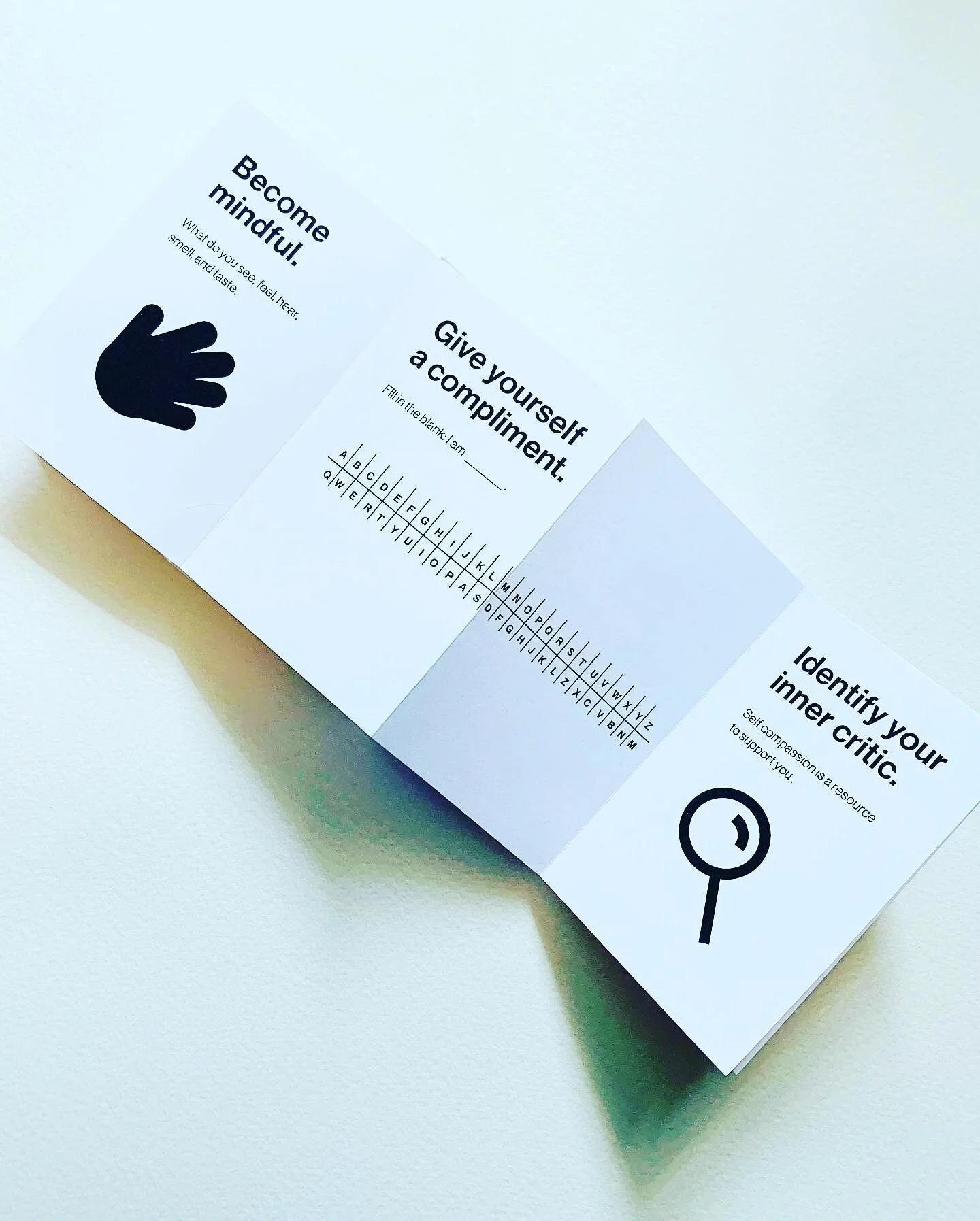 This wee book is an example of the takeaway I give participants who attend one of my CRATE Art Therapy Workshop for Kids or Wee Ones. 

The narrative form is a means to  share information with simple graphics; it conveys what I plan to cover in the s