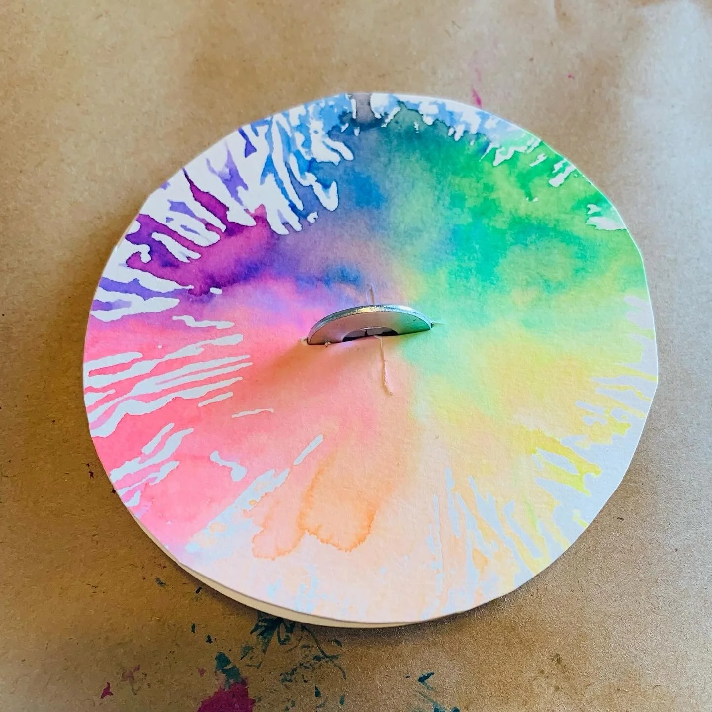 Rainbow Paper Spinner