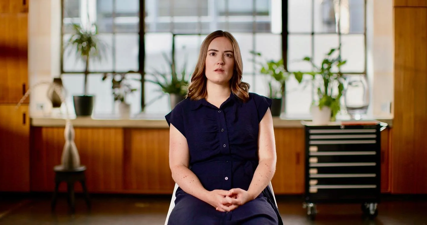 Interviews for a brand film. Using a #Canon C500ii full frame with a 50mm lens. Lighting was @nanlux_global Dyno 650 panel with soft box and a Evoke 1200b for texture on the background #filming #filmmaking #brandedcontent #corporatefilm #commercial #